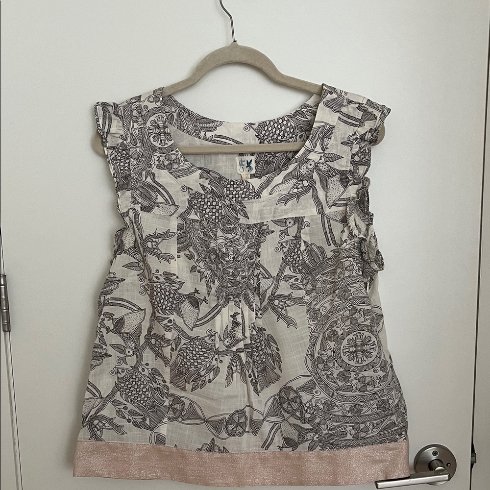 Sleeveless top from Anthropologie